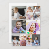 デザイン独自の13フォトコラージュ 案内状 (正面/裏面)