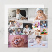 デザイン独自の13フォトコラージュ 案内状 (正面/裏面)