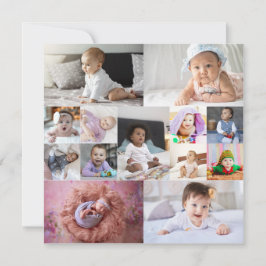 デザイン独自の13フォトコラージュ 案内状