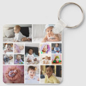 デザイン独自の14フォトコラージュ キーホルダー (裏面)