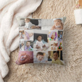 デザイン独自の14フォトコラージュ クッション (ブランケット)