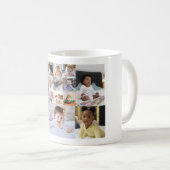デザイン独自の14フォトコラージュ コーヒーマグカップ (正面右)