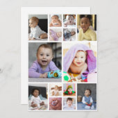 デザイン独自の14フォトコラージュ ノートカード (正面/裏面)