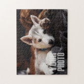 デザイン独自の14x11インチ/252ピースカスタムペット写真 ジグソーパズル (縦)