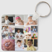 デザイン独自の15フォトコラージュ キーホルダー (裏面)