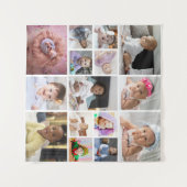 デザイン独自の15フォトコラージュ タペストリー (正面(横))