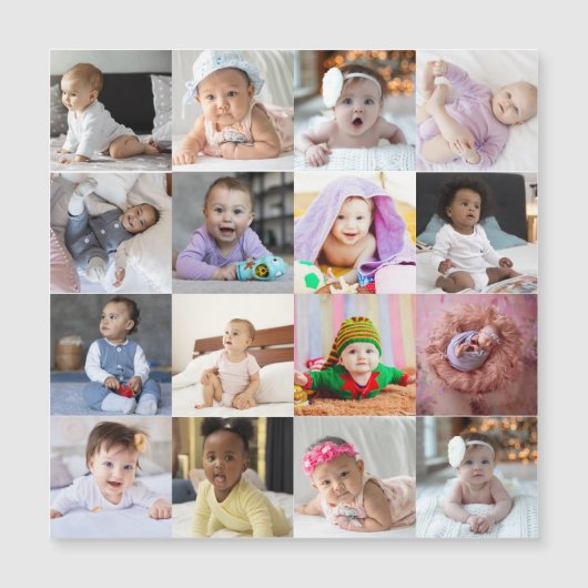 デザイン独自の16フォトコラージュ (正面)