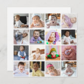 デザイン独自の16フォトコラージュ シーズンカード (正面/裏面)