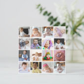 デザイン独自の16フォトコラージュ シーズンカード (スタンド正面)