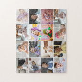 デザイン独自の16フォトコラージュ ジグソーパズル (縦)