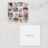 デザイン独自の16フォトコラージュ ノートカード (正面/裏面)