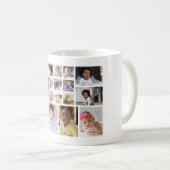 デザイン独自の17フォトコラージュ コーヒーマグカップ (正面右)