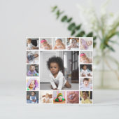 デザイン独自の17フォトコラージュ 案内状 (スタンド正面)