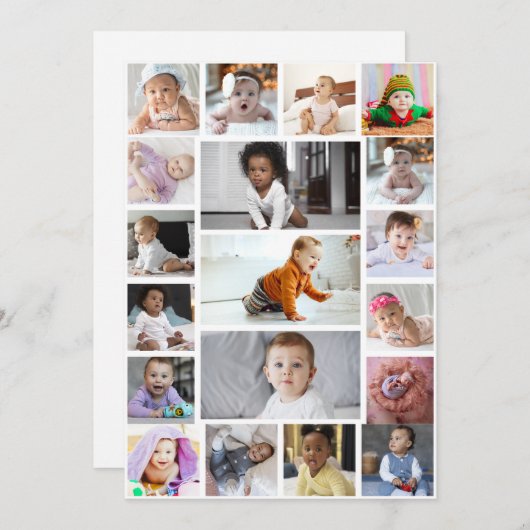 デザイン独自の19フォトコラージュ (正面/裏面)