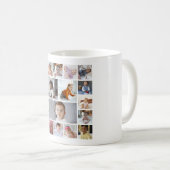 デザイン独自の19フォトコラージュ コーヒーマグカップ (正面右)