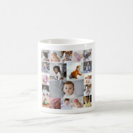 デザイン独自の19フォトコラージュ コーヒーマグカップ