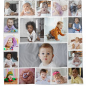 デザイン独自の19フォトコラージュ シャワーカーテン (正面)