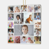 デザイン独自の19フォトコラージュ セラミックオーナメント (左)