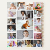 デザイン独自の19フォトコラージュ プランナー手帳 (裏面)