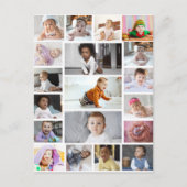 デザイン独自の19フォトコラージュ ポストカード (正面)