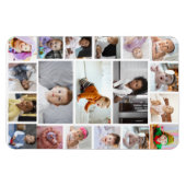 デザイン独自の19フォトコラージュ マグネット (横)