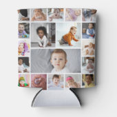 デザイン独自の19フォトコラージュ 缶クーラー (正面)