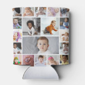 デザイン独自の19フォトコラージュ 缶クーラー (裏面)