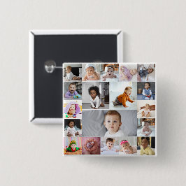 デザイン独自の19フォトコラージュ 缶バッジ