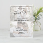デザイン独自の2フォトコラージュブライダルシャワー 招待状 (スタンド正面)