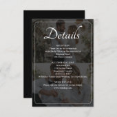 デザイン独自の2フォトコラージュ結婚ズ エンクロージャーカード (正面/裏面)