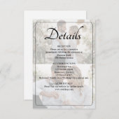 デザイン独自の2フォトコラージュ結婚ズ エンクロージャーカード (正面/裏面)