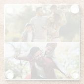 デザイン独自の2フォトコラージュ ガラスコースター (裏面)