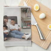 デザイン独自の2フォトコラージュ キッチンタオル (四つ折り)