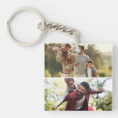 デザイン独自の2フォトコラージュ キーホルダー (正面)