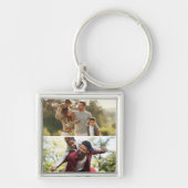 デザイン独自の2フォトコラージュ キーホルダー (正面)