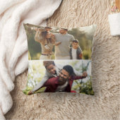 デザイン独自の2フォトコラージュ クッション (ブランケット)