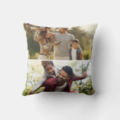 デザイン独自の2フォトコラージュ クッション (裏面)