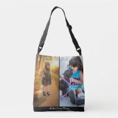 デザイン独自の2フォトコラージュ クロスボディバッグ (裏面)