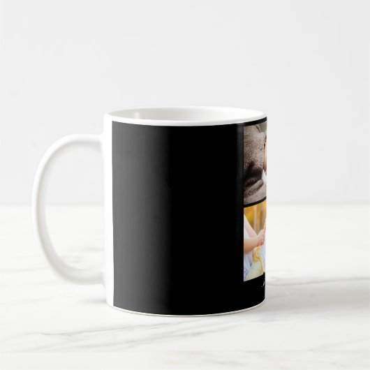 デザイン独自の2フォトコラージュ コーヒーマグカップ (左)