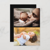 デザイン独自の2フォトコラージュ サンキューカード (正面/裏面)