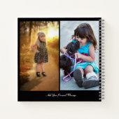 デザイン独自の2フォトコラージュ ノートブック (裏面)