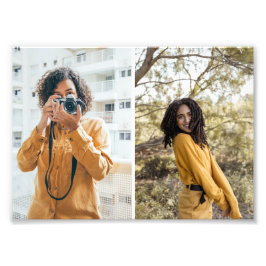 デザイン独自の2フォトコラージュ フォトプリント           