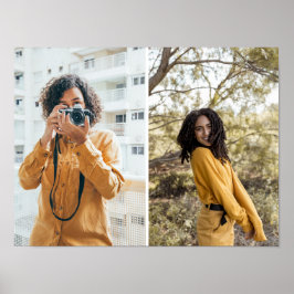 デザイン独自の2フォトコラージュ ポスター