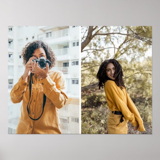 デザイン独自の2フォトコラージュ ポスター (正面)