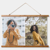 デザイン独自の2フォトコラージュ 吊り下げ型タペストリー (正面)