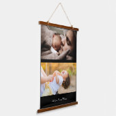 デザイン独自の2フォトコラージュ 吊り下げ型タペストリー (傾斜あり)