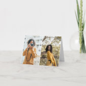 デザイン独自の2フォトコラージュ 案内状 (正面)