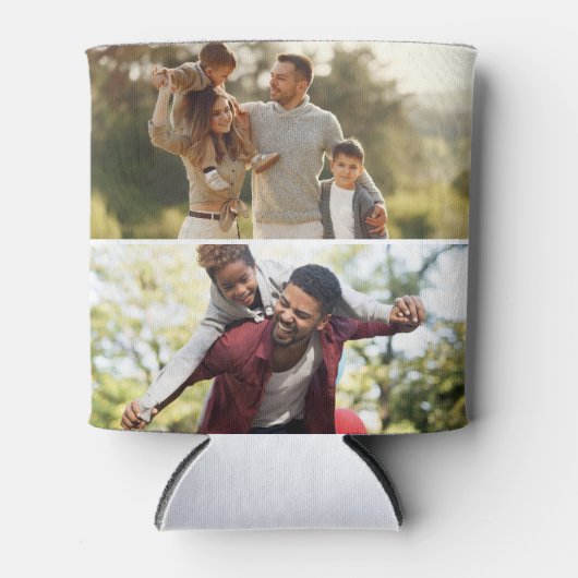 デザイン独自の2フォトコラージュ 缶クーラー (正面)