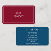 デザイン独自の2色名刺 名刺 (正面/裏面)