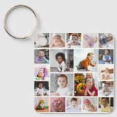 デザイン独自の20フォトコラージュ キーホルダー (正面)